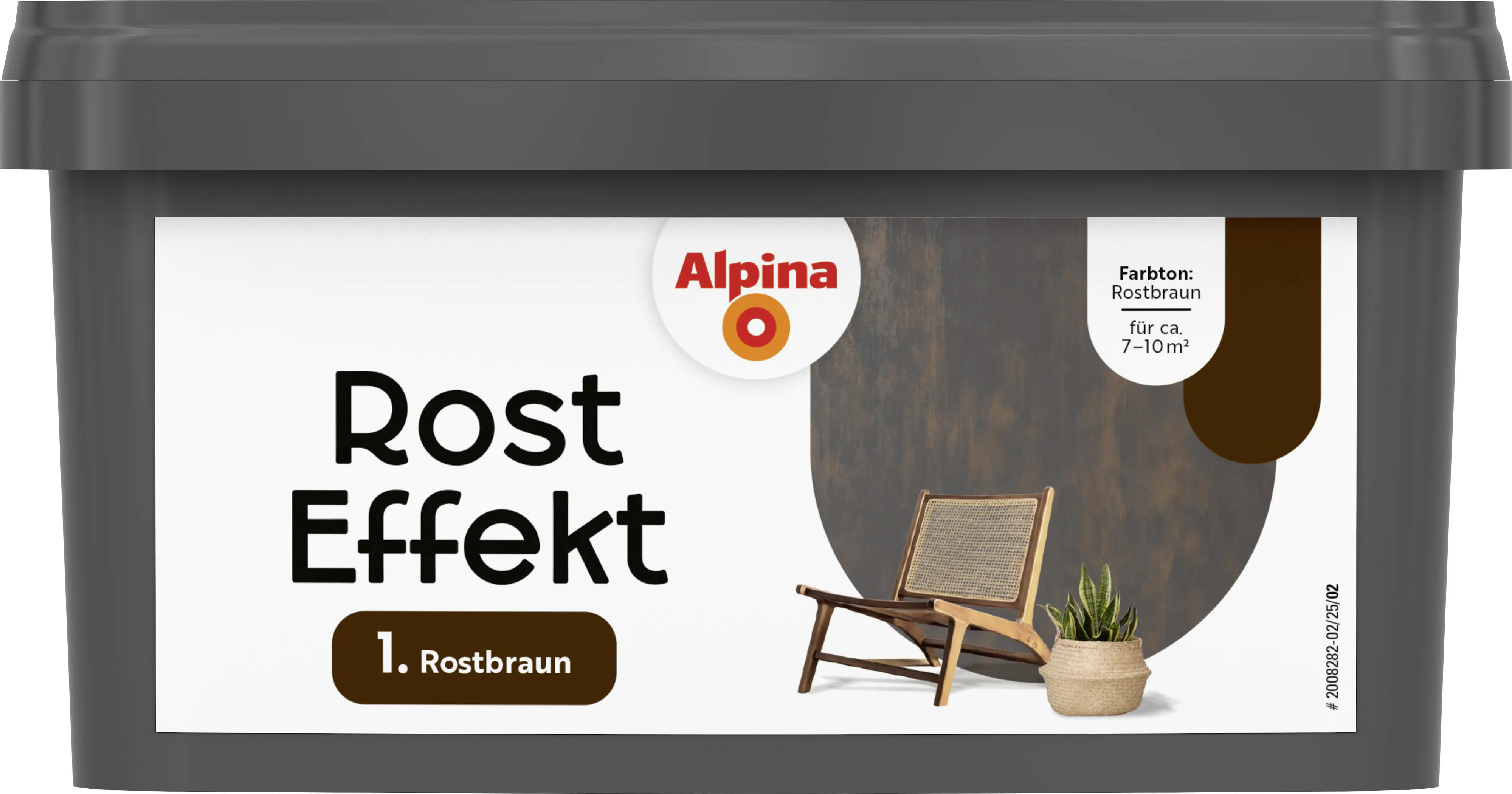 Alpina Wandfarbe Rost Effekt rostbraun 800 ml