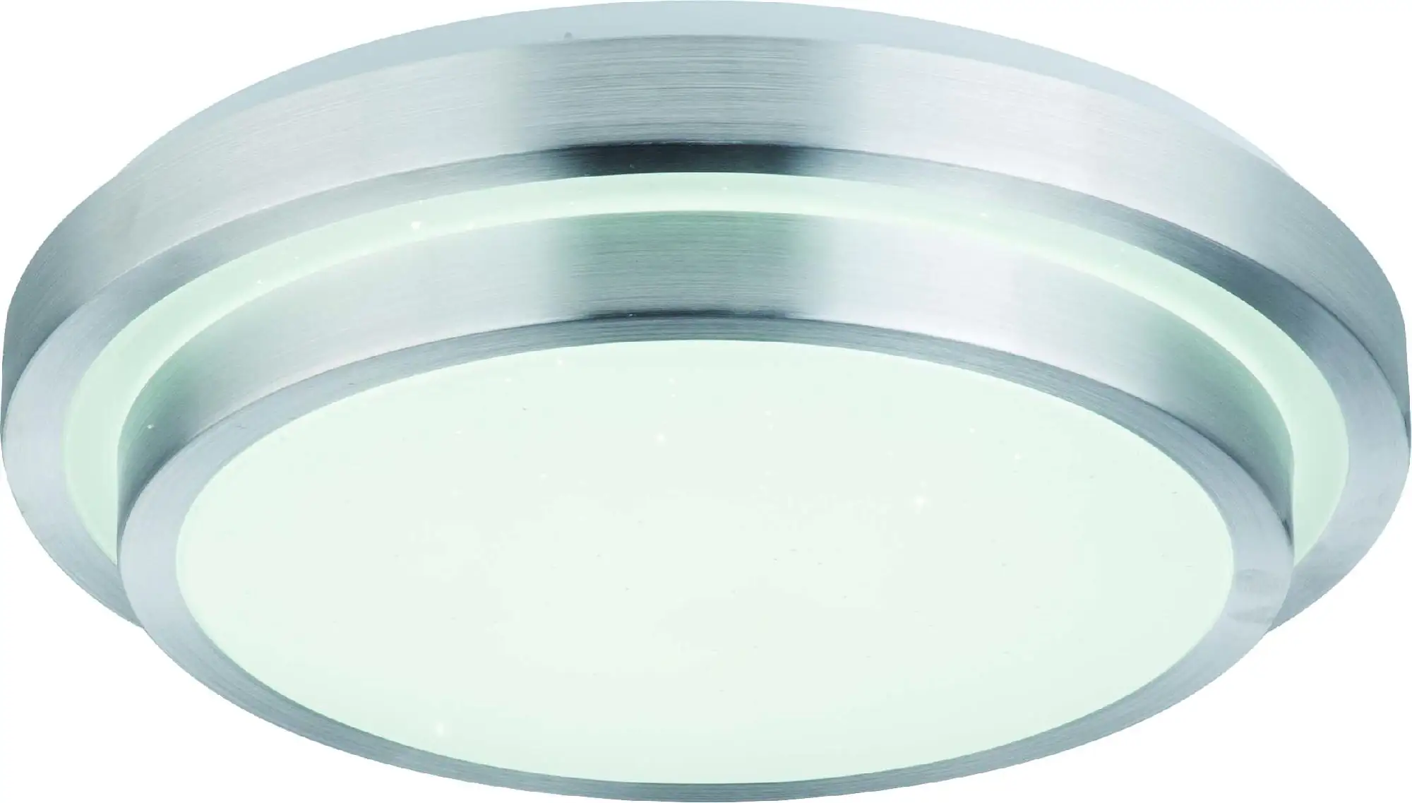 Globo LED Deckenleuchte Ina II weiß, opal mit Aluminiumring Globo LED Deckenleuchte Ina II weiß, opal mit Aluminiumring
