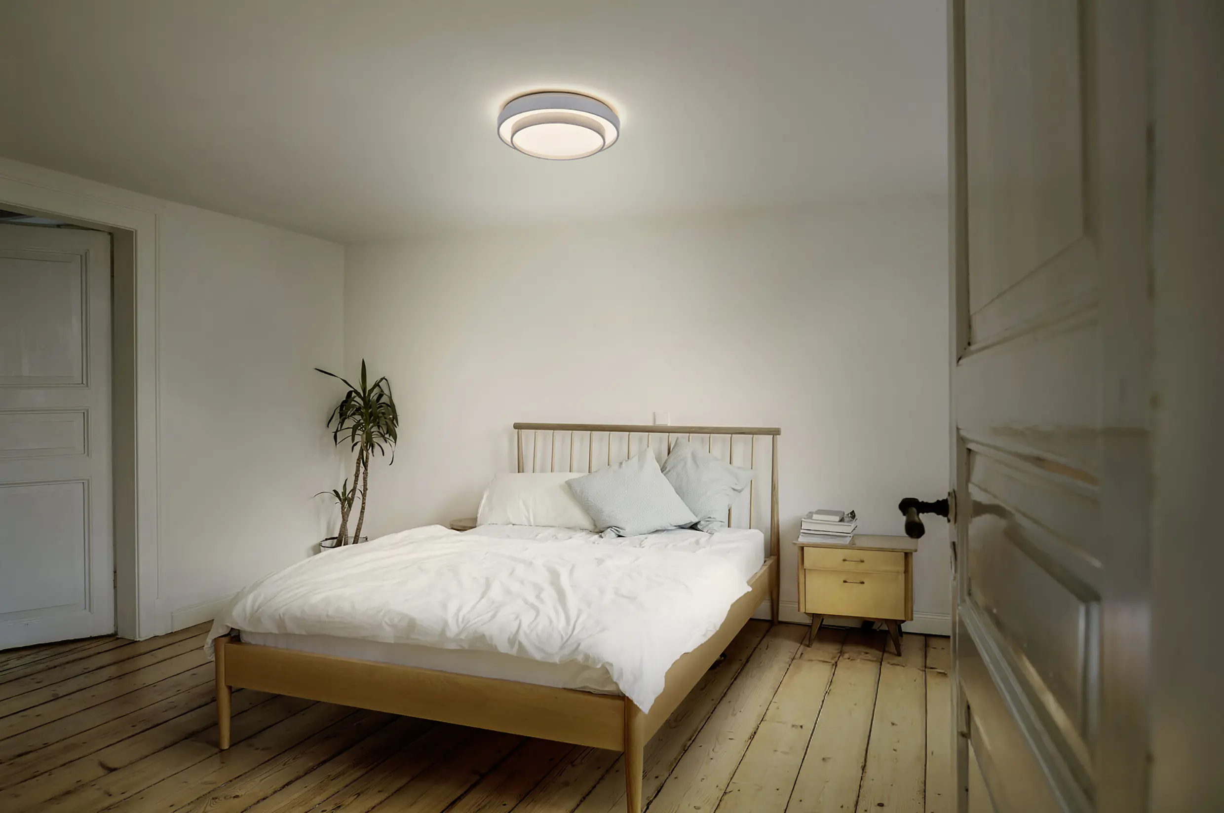 Osram LED-Deckenleuchte Orbis Razon Ø 29,5 cm 16 W silber warmweiß