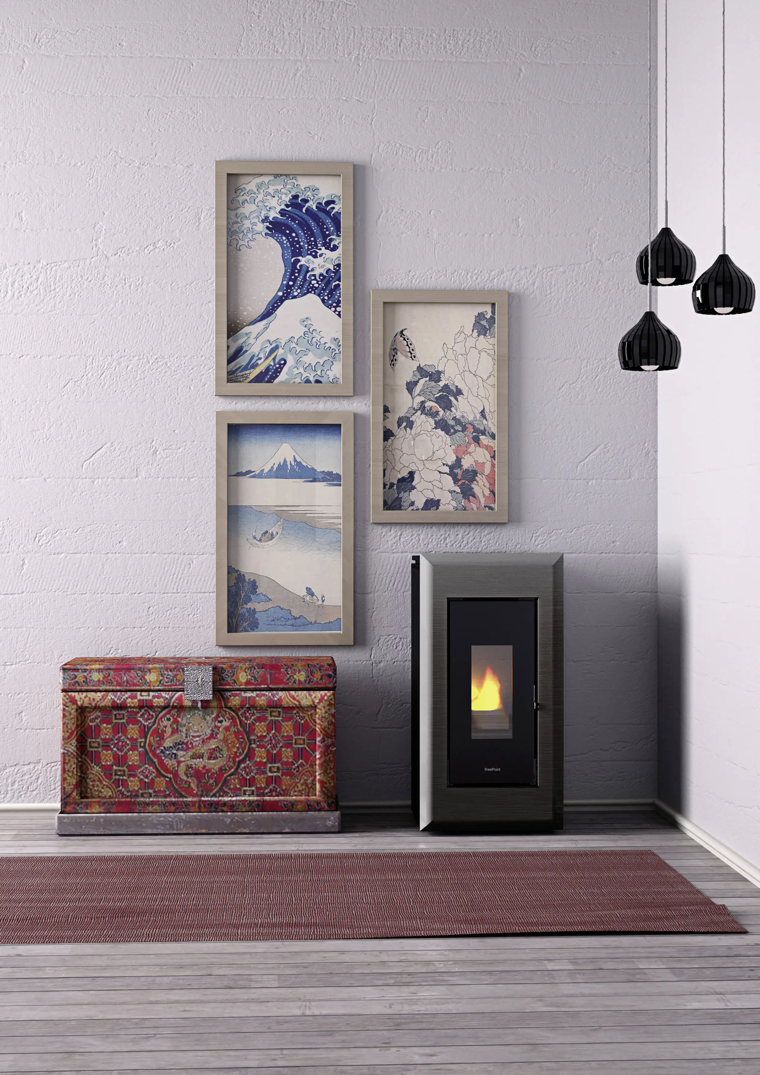 FreePoint Pelletofen VEGA Stahl10,5 kWschwarz