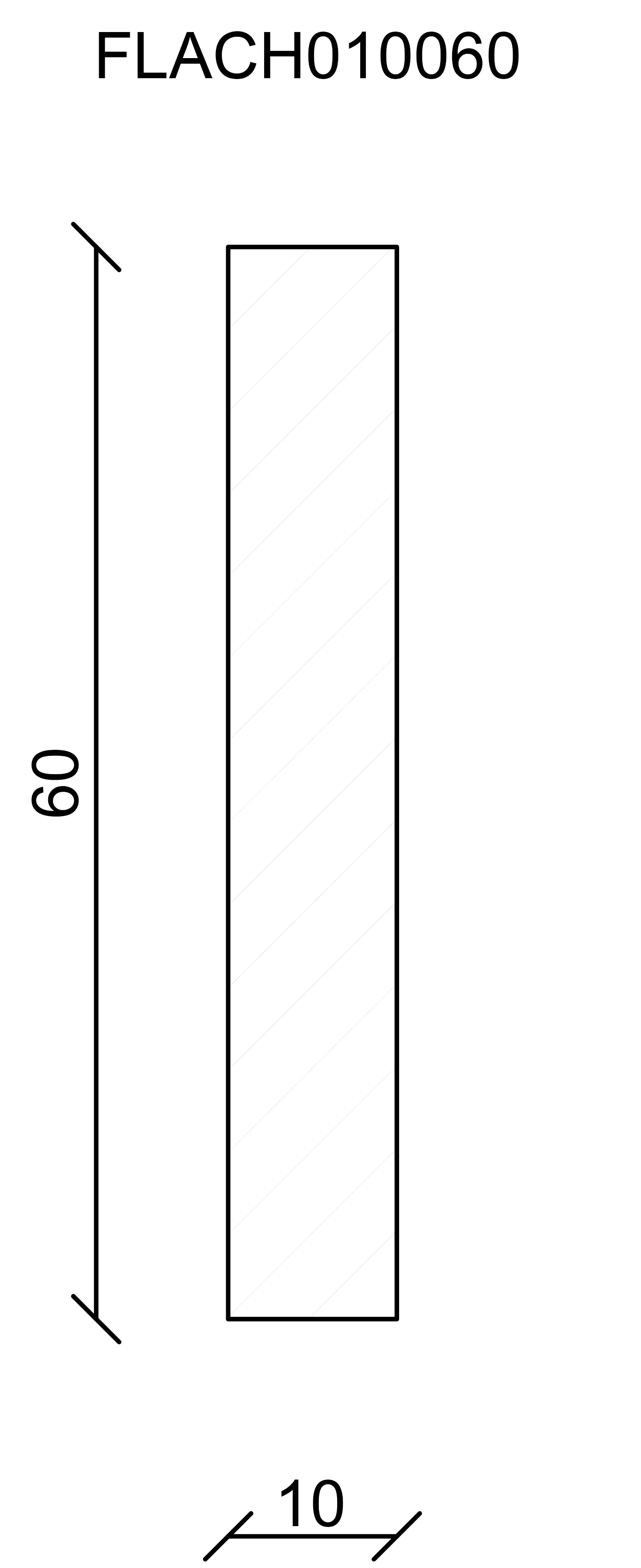 FN Neuhofer Flachleiste 240 cm 60 x 10 mm Fichte/Kiefer