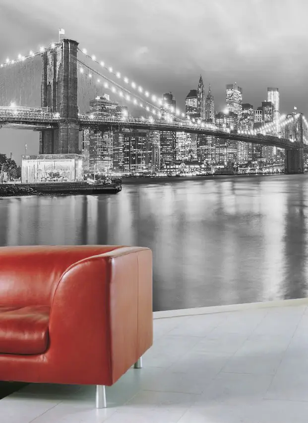 Komar Fototapete Brooklyn B/W 368 x 254 cm 