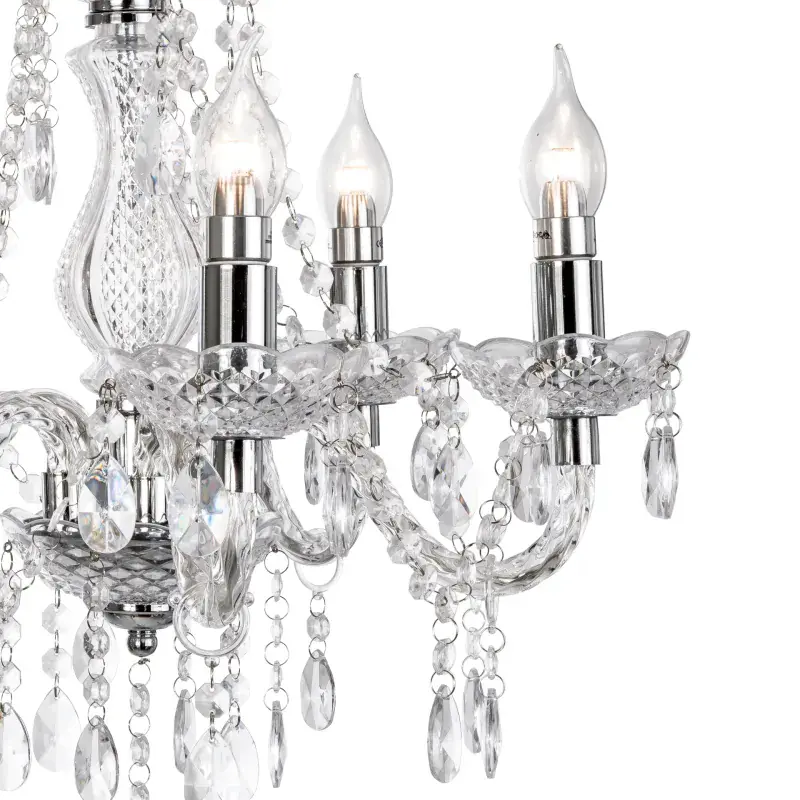 Globo Kronleuchter Marie 48 x 150 cm (Ø x H) verchromt