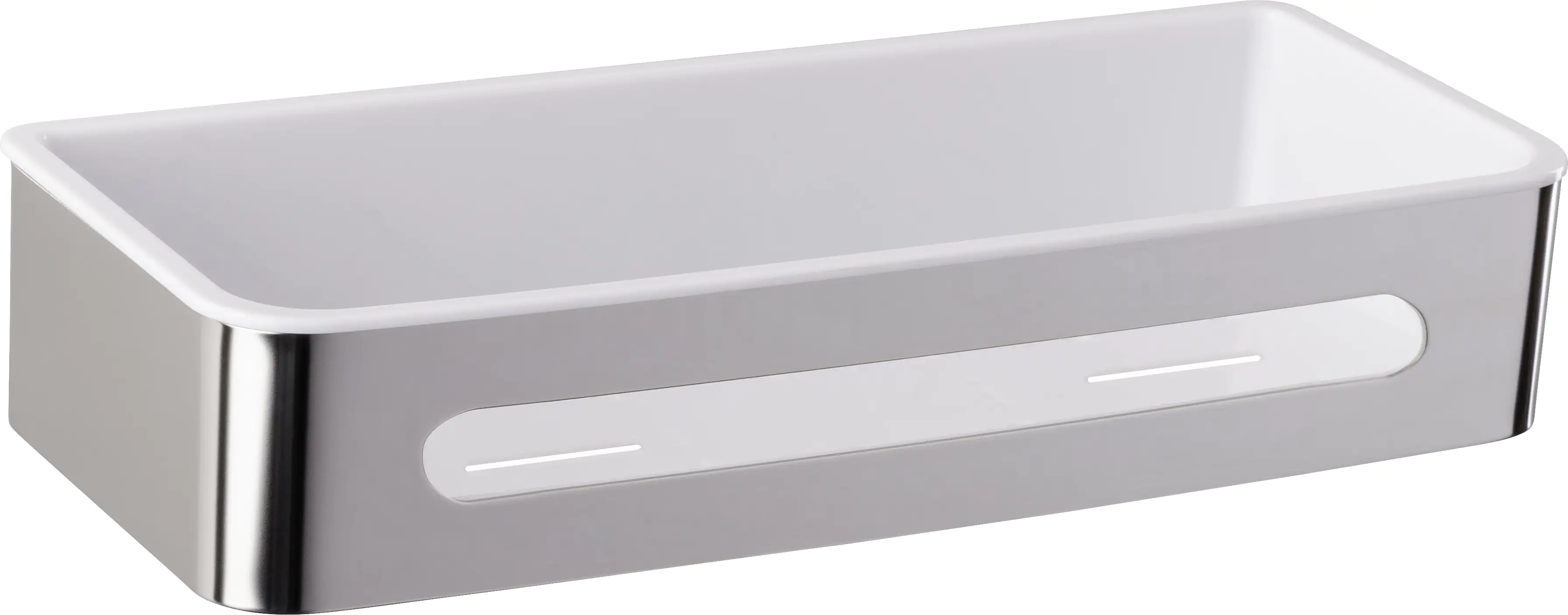 4008838223741_2664880 Wenko Wandablage Premium Plus Edelstahl, Kunststoff, silber glänzend