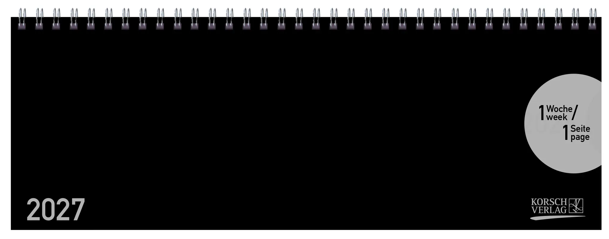 Korsch Kalender Classic Colourlux 2027 schwarz