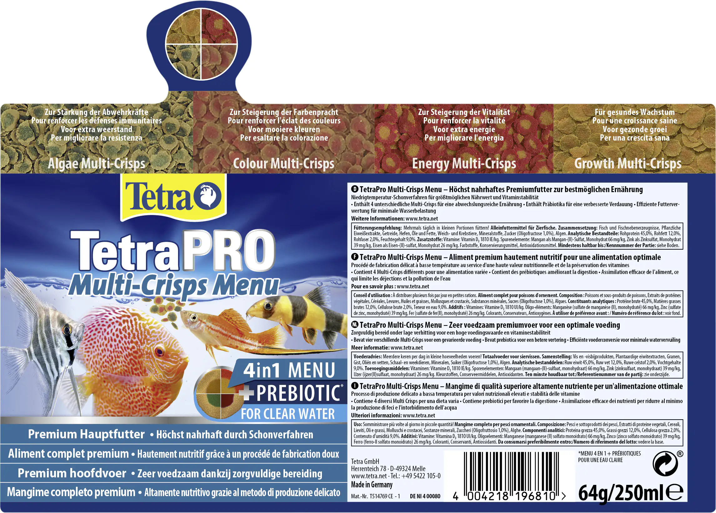 Tetra Pro Menu 250 ml Tetra Pro Menu 250 ml