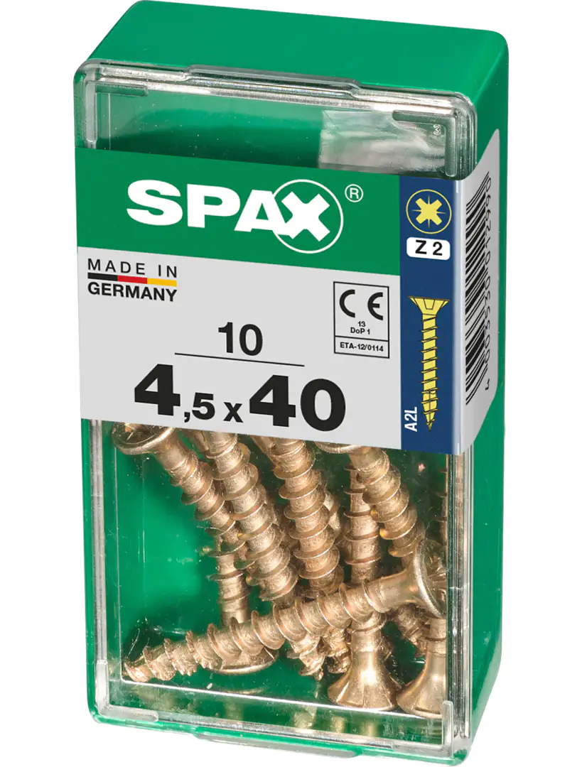Spax Universalschrauben 4.5 x 40 mm PZ 2 - 10 Stk.