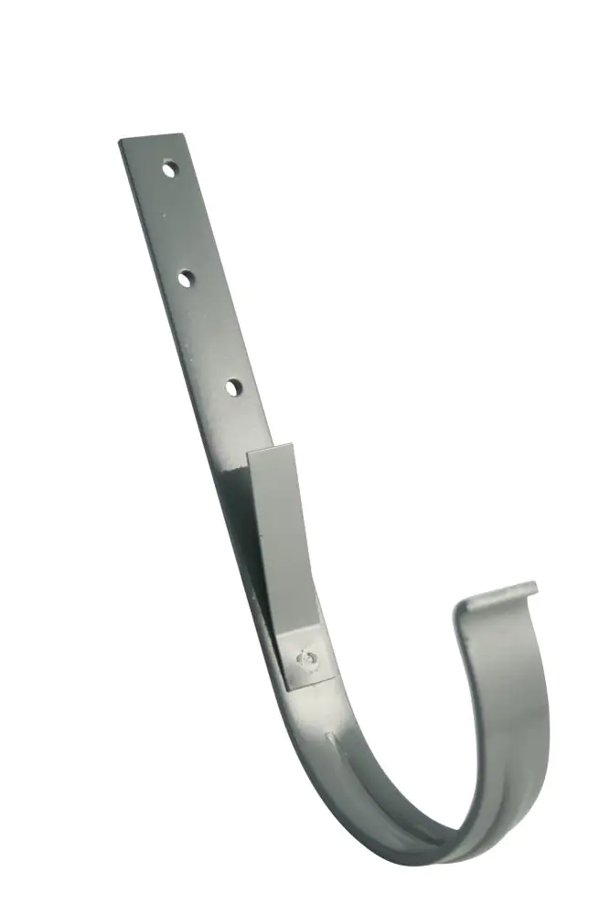 Marley Rinneneisen NW 100 mm halbrund 25 x 4 cm mit hinterer Feder grau