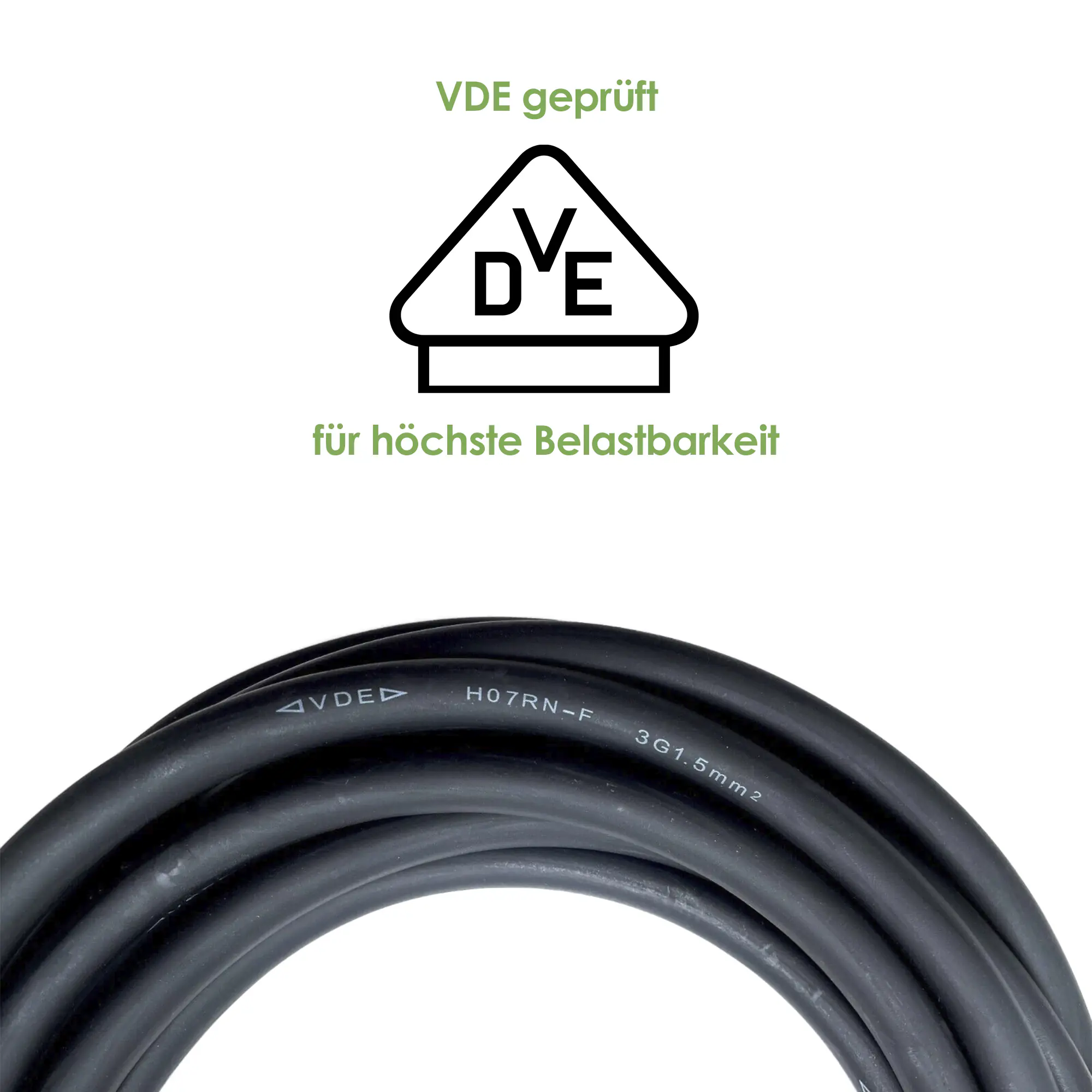 Vale Betteri-Schutzkontaktstecker AC-Kabel 5 Meter 