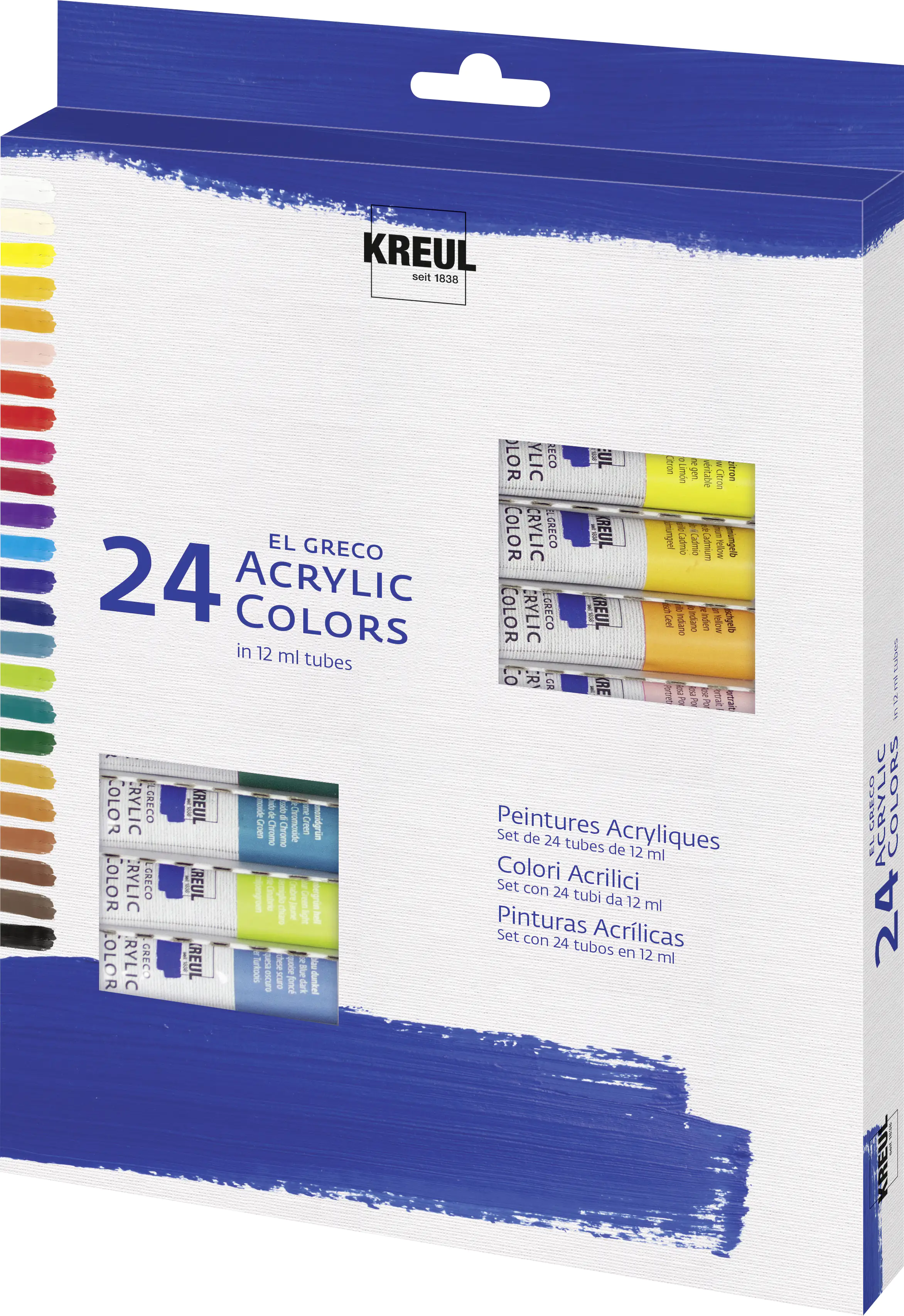4000798282530_2296326 Kreul el Greco Acrylic Tuben Set 24 x 12 ml
