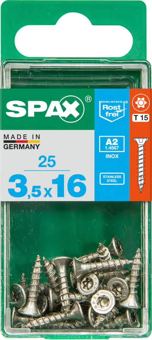 Spax Universalschrauben 3.5 x 16 mm TX 15 - 25 Stk.
