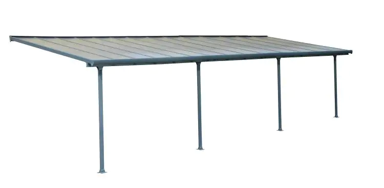 Canopia Terrassendach 850 x 300 cm grau Canopia Terrassendach 850 x 300 cm grau