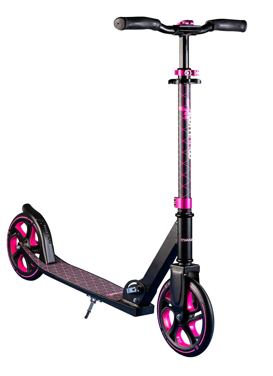 Muuwmi Scooter für Kinder Pro schwarz/pink