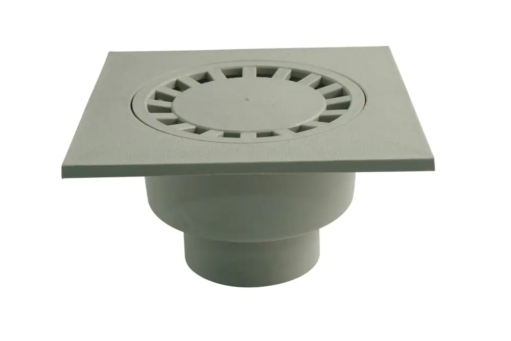 Marley Hof-Ablauf DN 110 Abgang senkrecht, Rost 25 x 25 cm