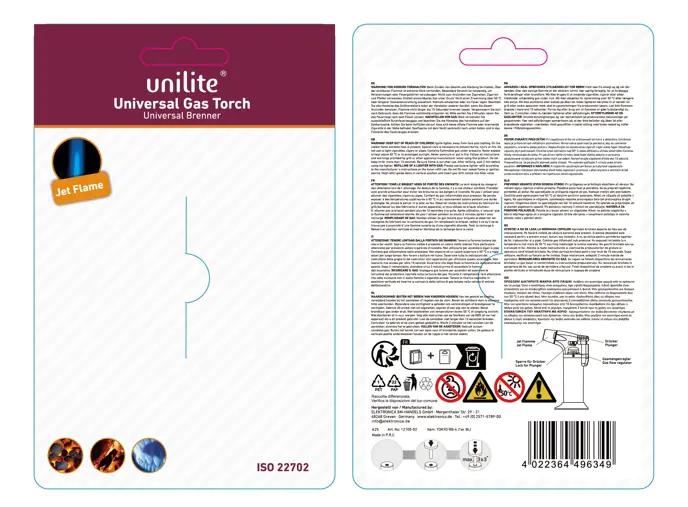 TOM Stabfeuerzeug BB-20 FT Turbo HC-4 TOM Stabfeuerzeug BB-20 FT Turbo HC-4