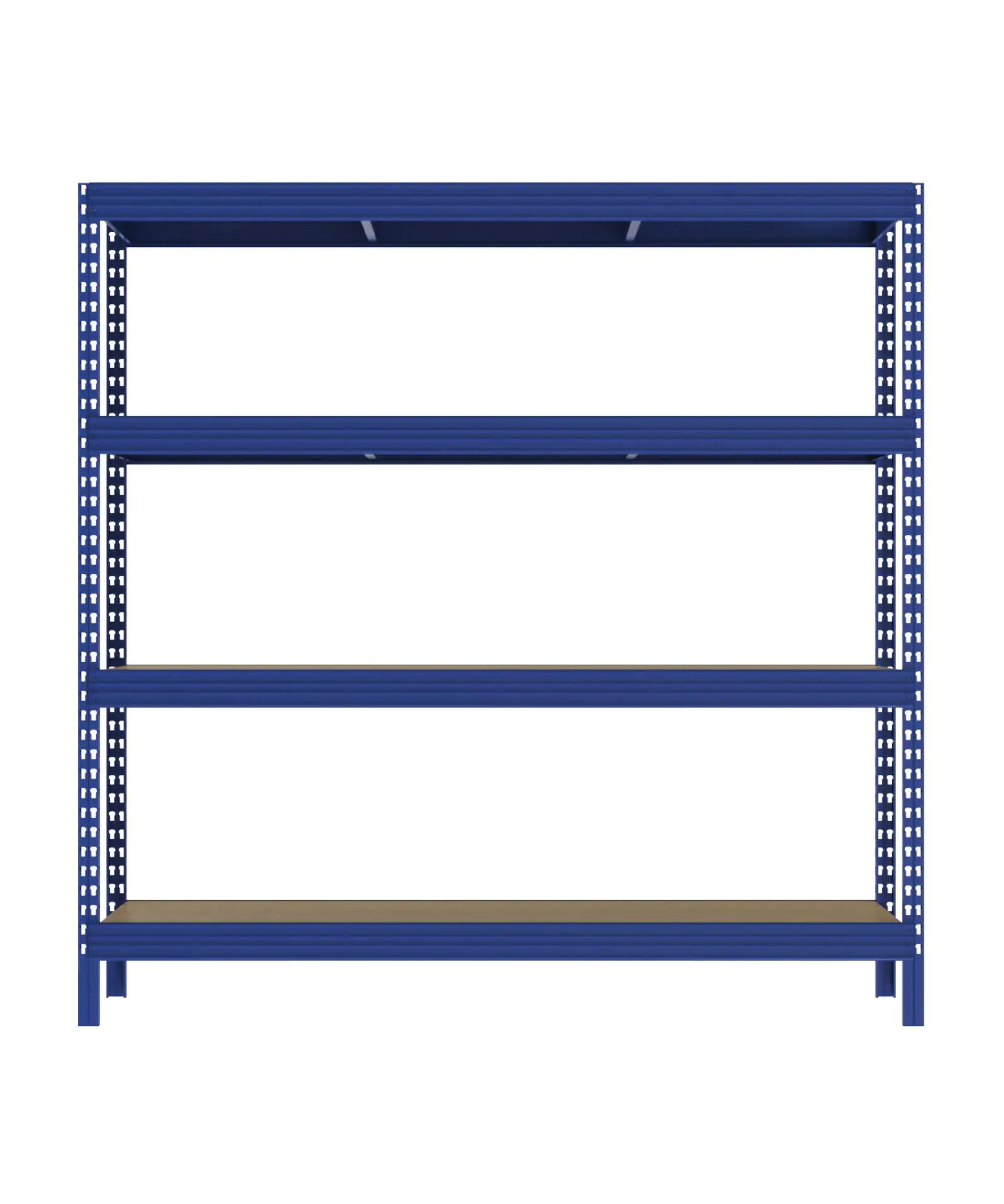 Schwerlastregal 200 x 200 x 60 cm 4 Holzböden 3200 kg