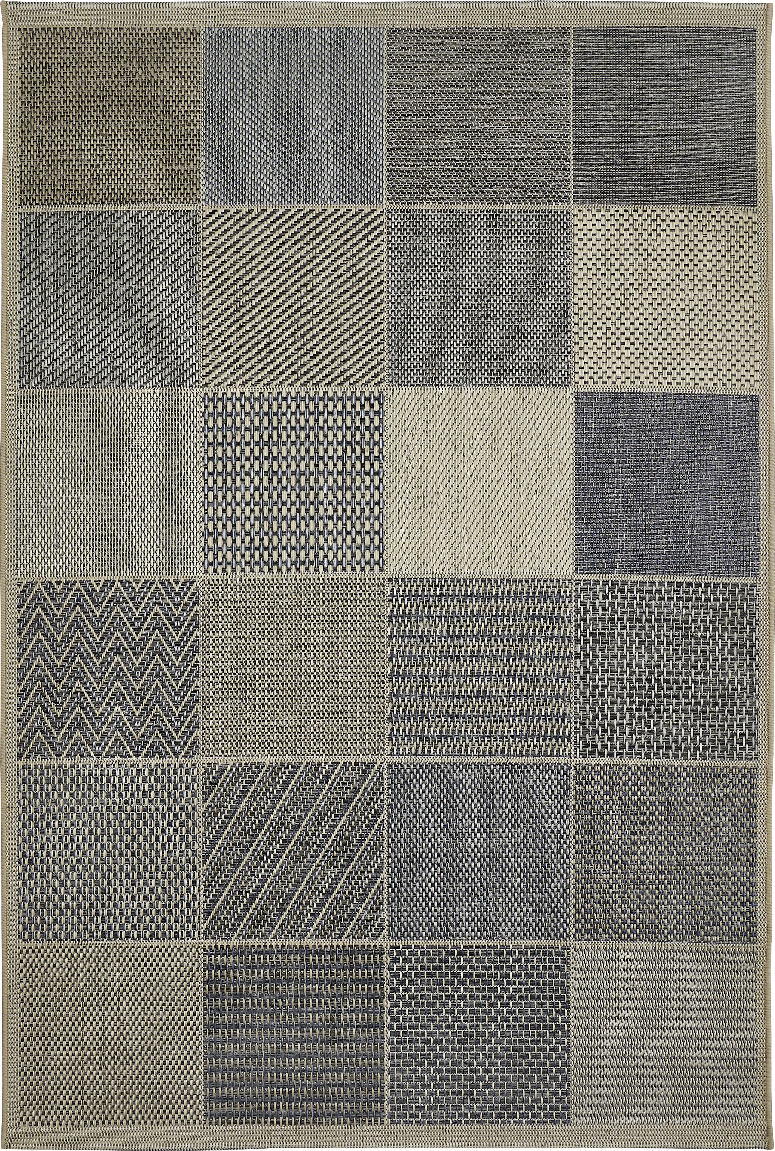 4002398961303 Outdoorteppich Rio beige-blau, 160 x 230 cm