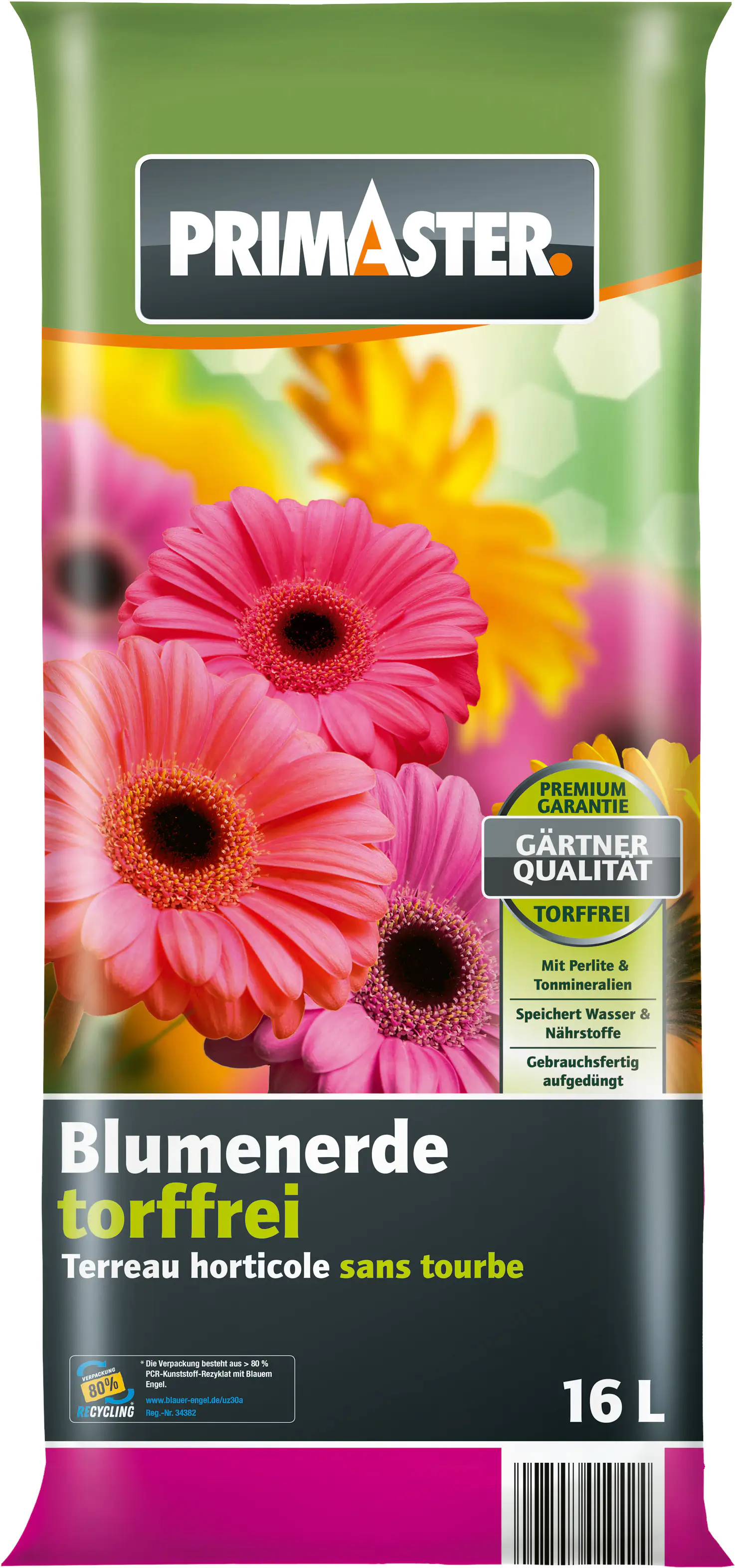 Primaster Blumenerde 16 L torffrei kaufen Globus Baumarkt