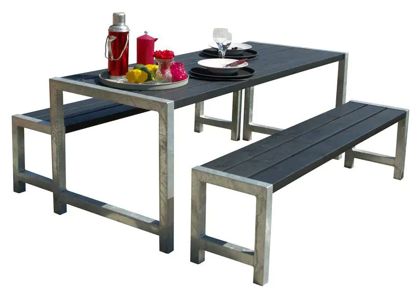 Plus Planken-Garnitur 3-teilig schwarz