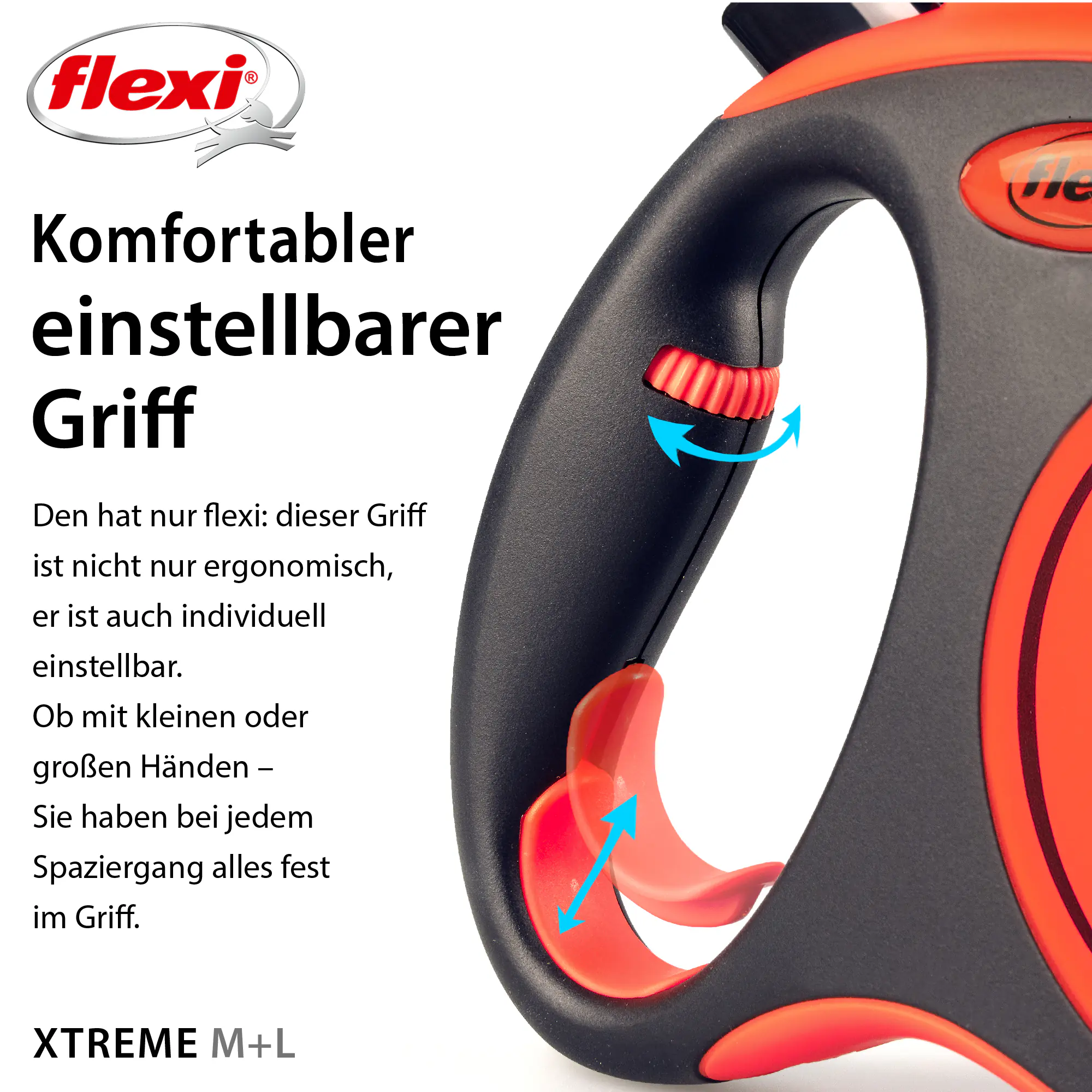 Flexi Hundeleine Xtrem schwarz/orange Gurt 5 m Flexi Hundeleine Xtrem schwarz/orange Gurt 5 m