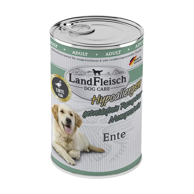Landfleisch Dog Care Hundenassfutter Adult Hypoallergen 400 g Ente