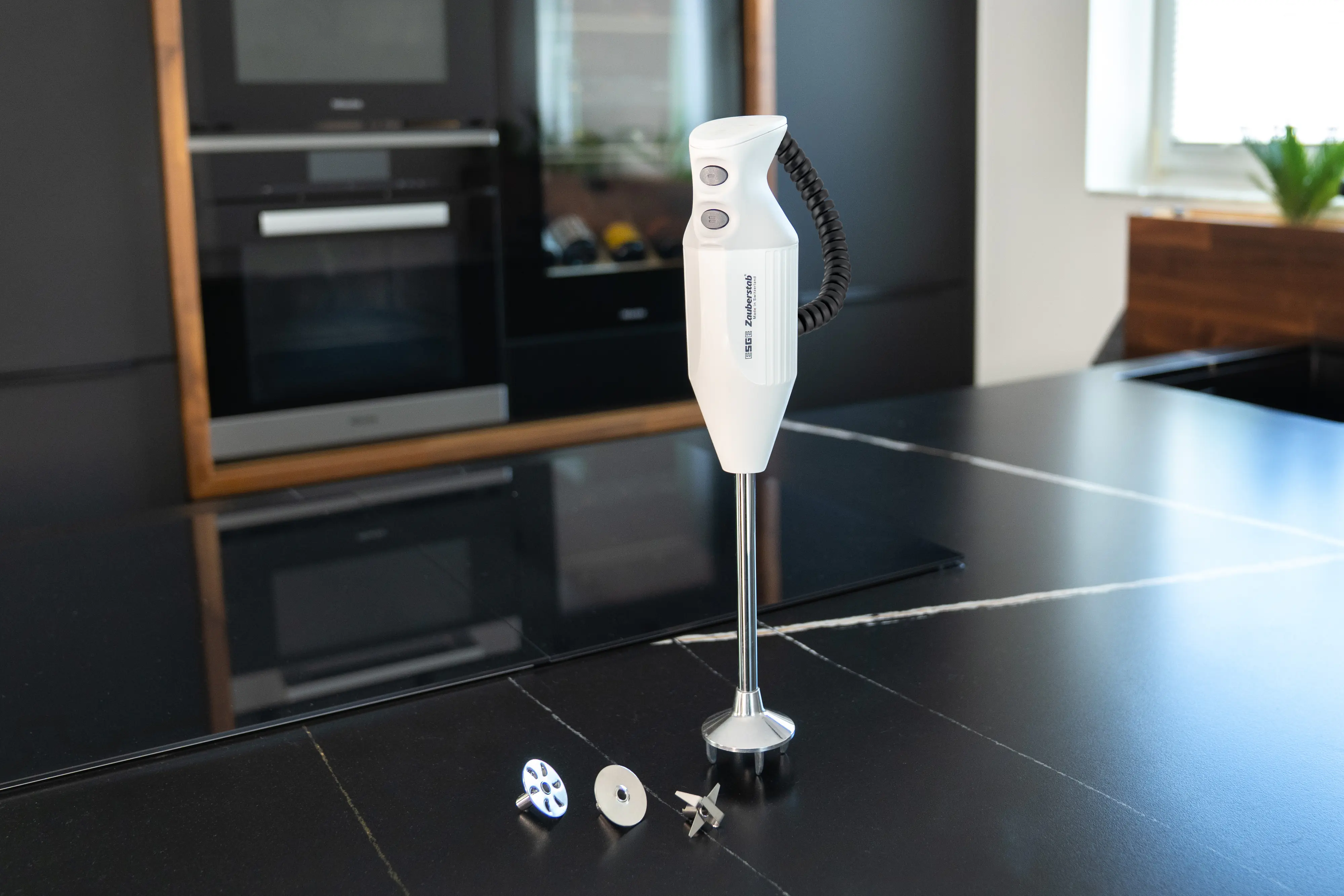 Esge Zauberstab P 200 Profi inkl. Multimesser, Schlagscheibe, Quirlscheibe