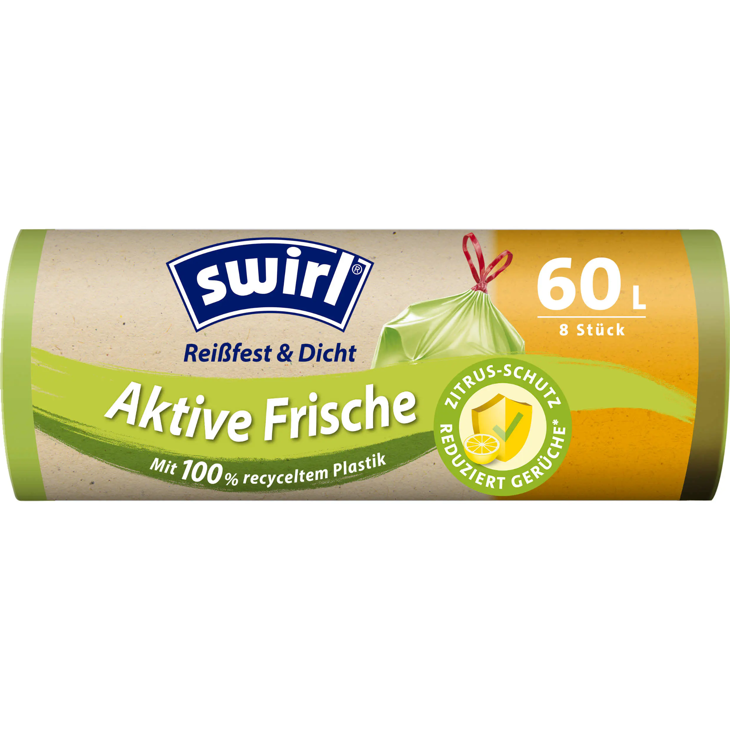 Swirl® Aktive Frische Müllbeutel 60 L Reißfest & Dicht