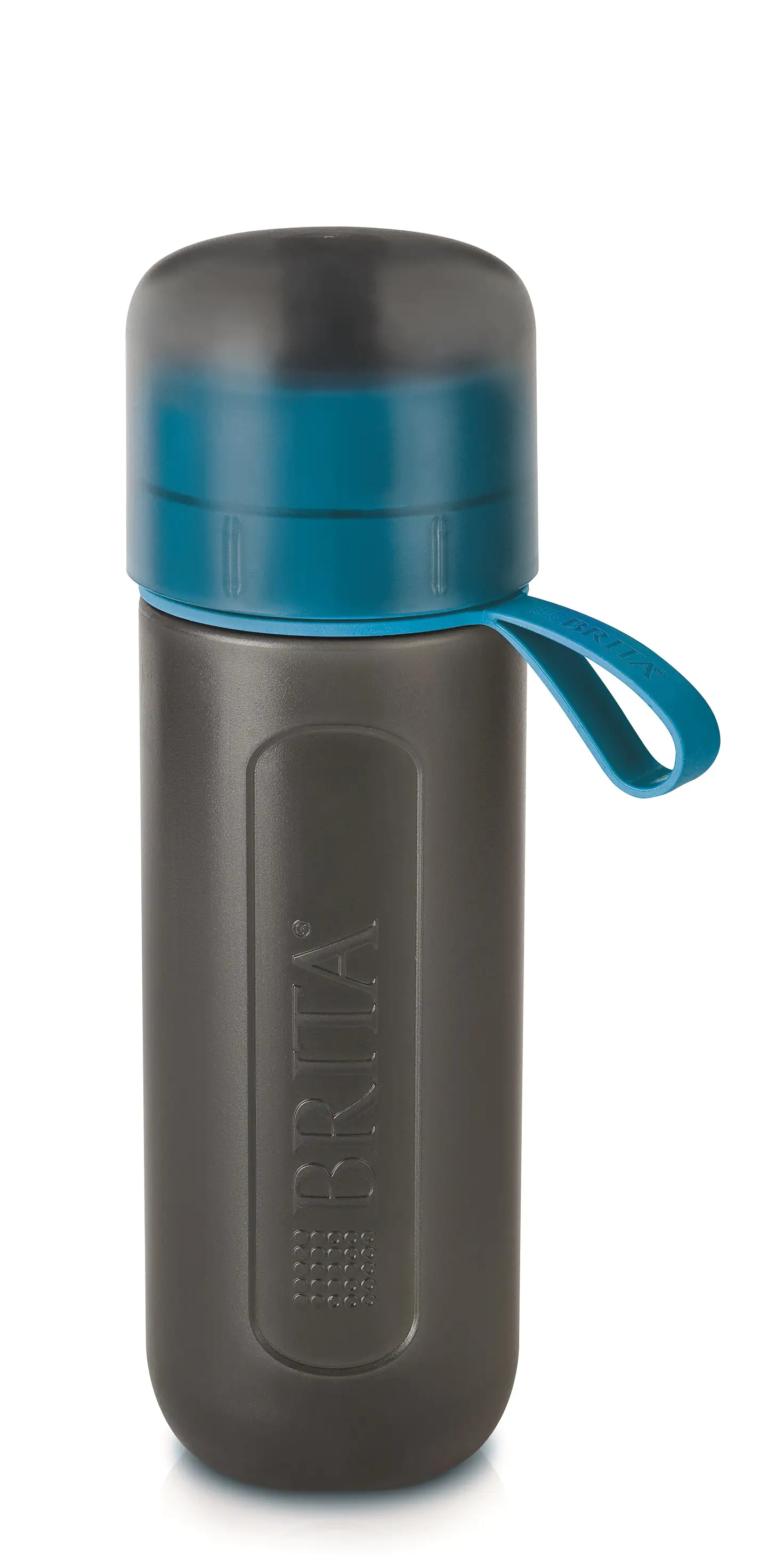 Brita Wasserfilter-Sportflasche Fill & Go Active zum Drücken 0,6 L blau Brita Wasserfilter-Sportflasche Fill & Go Active zum Drücken 0,6 L blau