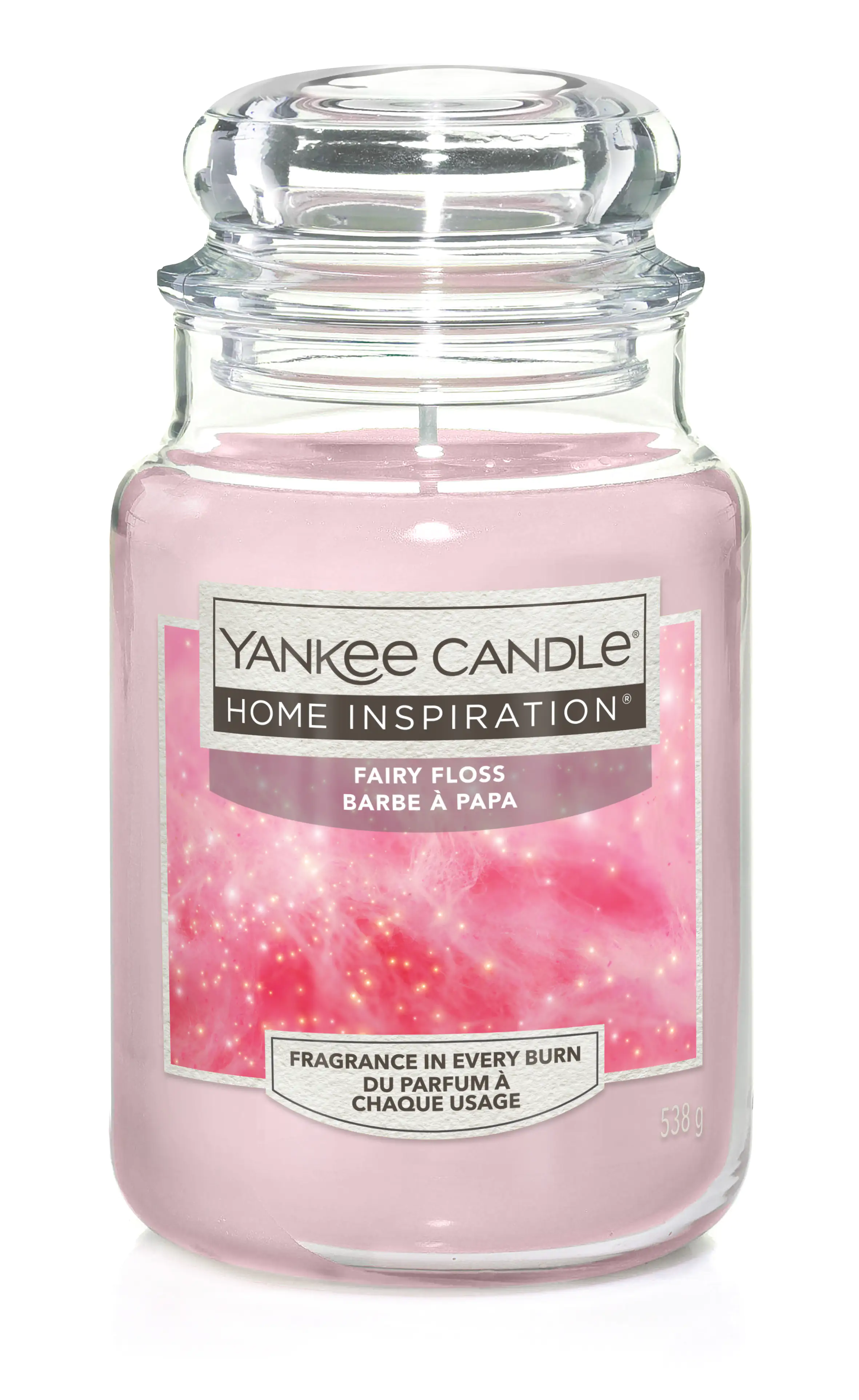 Yankee Candle Duftkerze Großes Glas Fairy Floss 538 g, rosa Yankee Candle Duftkerze Großes Glas Fairy Floss 538 g, rosa