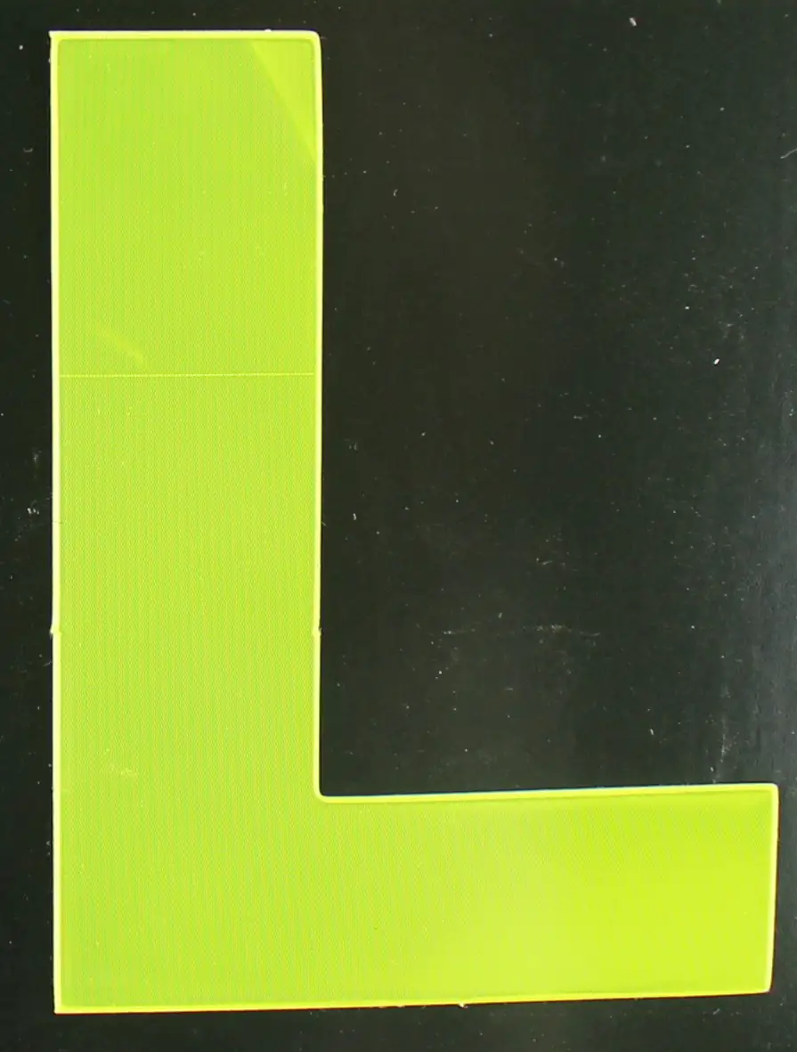 4004947548775 Conacord Reflektierender Klebebuchstabe L gelb "L"