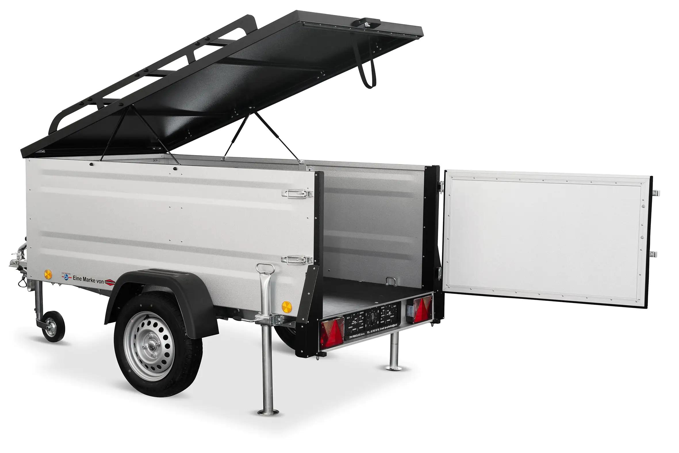 TPV Kofferanhänger KT-EB2 gebremst 1000 kg mit Radstoßdämpfern