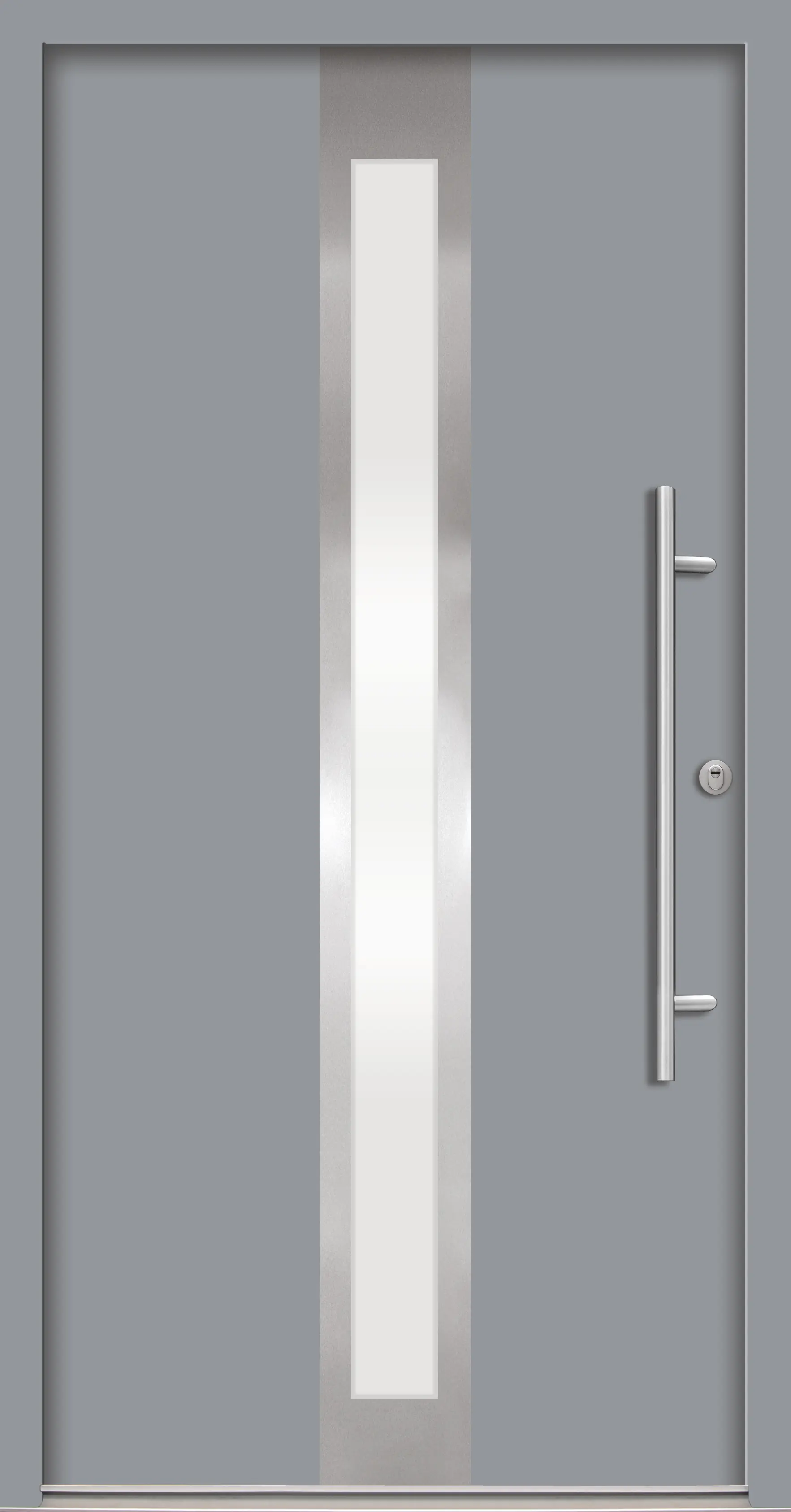 Splendoor Haustür Passivedoor Premium B01 RC2 Grau DIN Rechts 110 x 210 cm