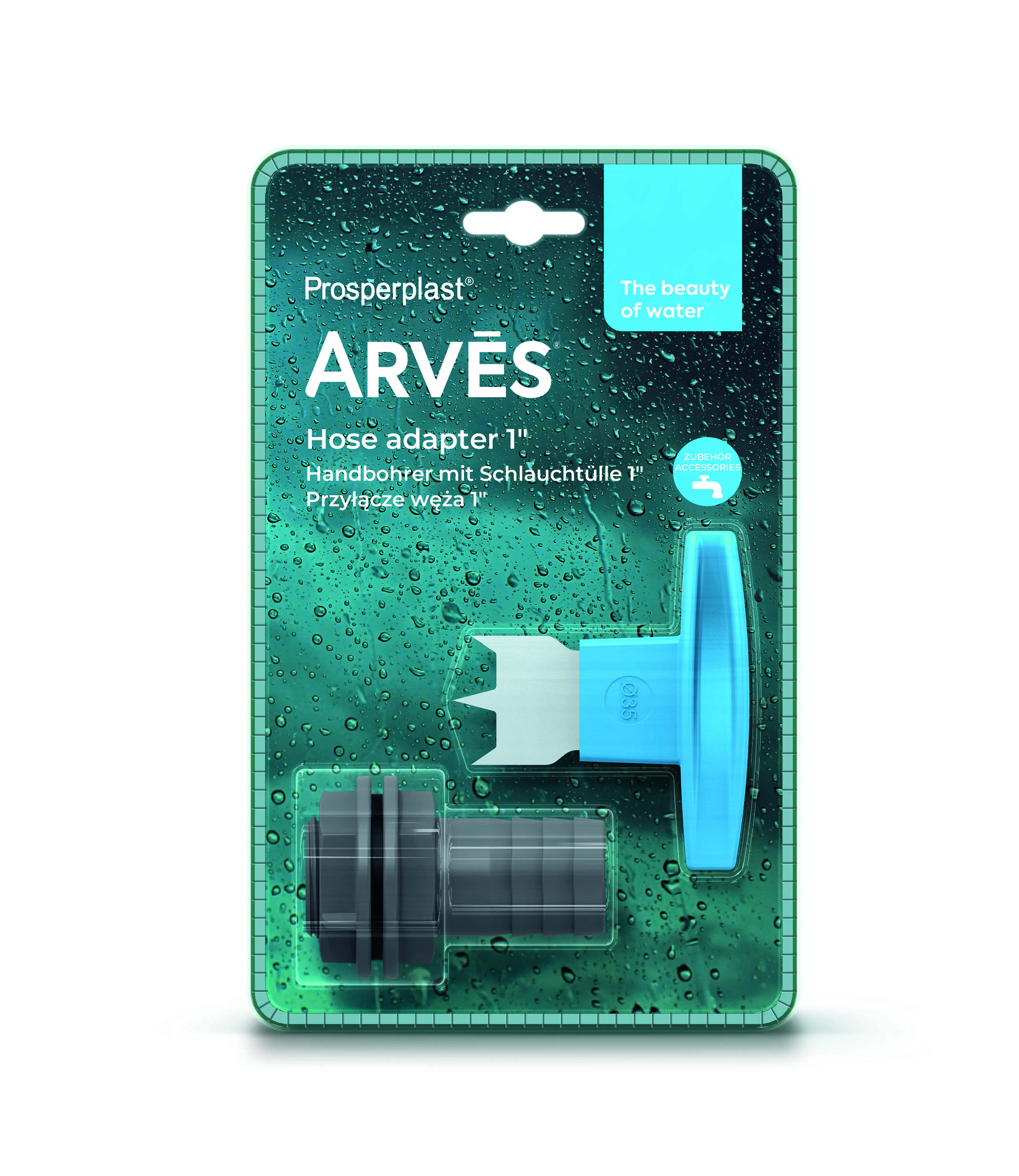 Arves Handbohrer mit Schlauchtüllle 1'' (32 mm)