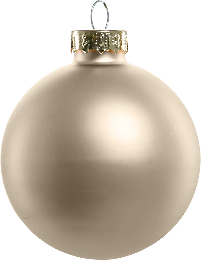 TrendLine Weihnachtskugeln aus Glas Ø 6 cm brandy, champagner, schwarz 20 Stück