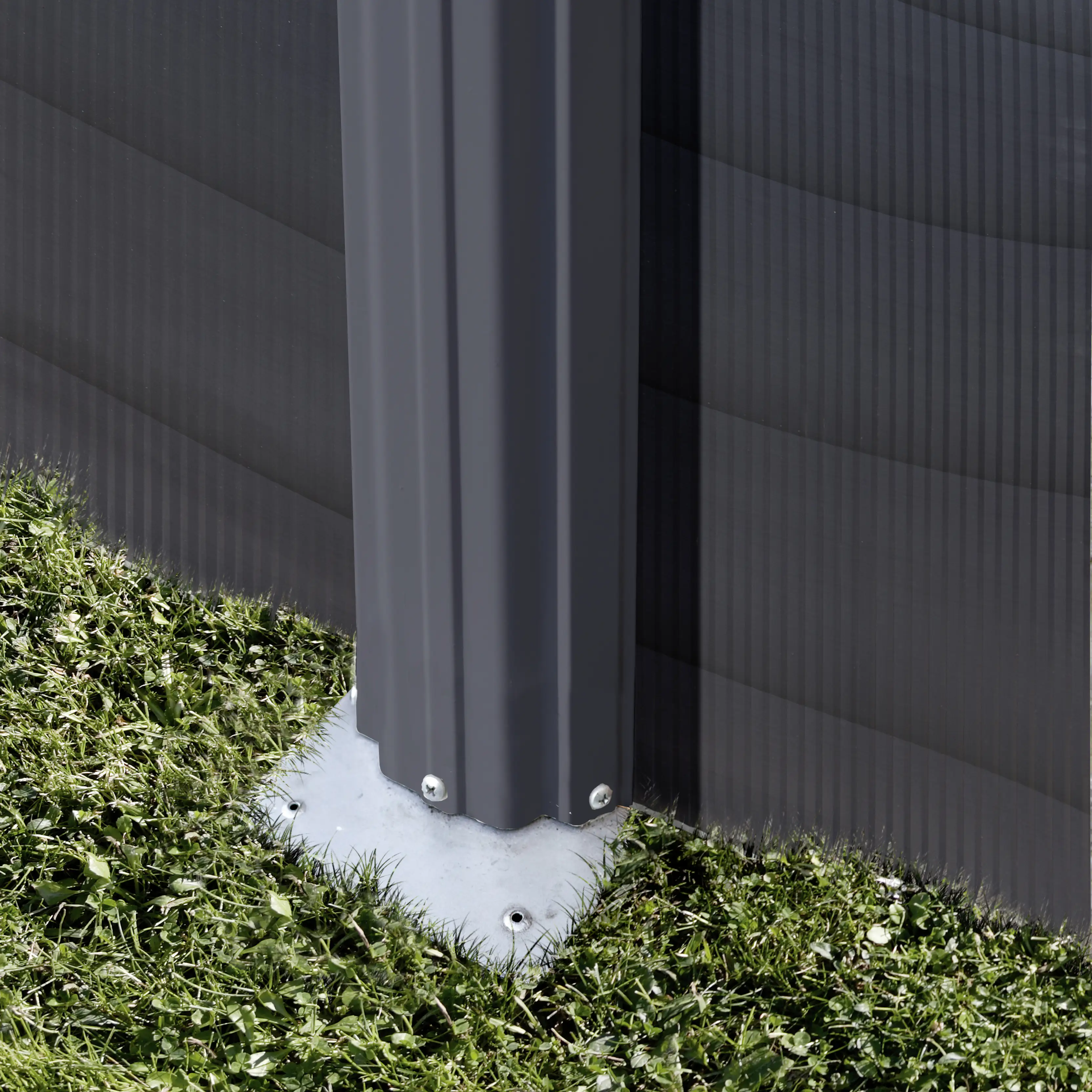 Gre Stahlwandpool Kea oval 730 x 375 x 120 cm graphit