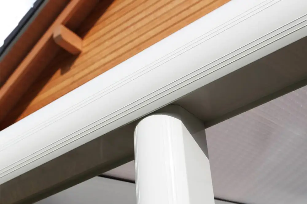 SKAN HOLZ Terrassenüberdachung Garda 434 x 257 cm Aluminium Weiß