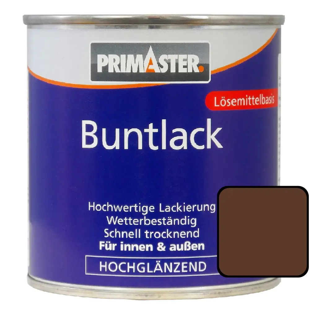 Primaster Buntlack RAL 8011 750 ml nussbraun hochglänzend Primaster Buntlack RAL 8011 750 ml nussbraun hochglänzend