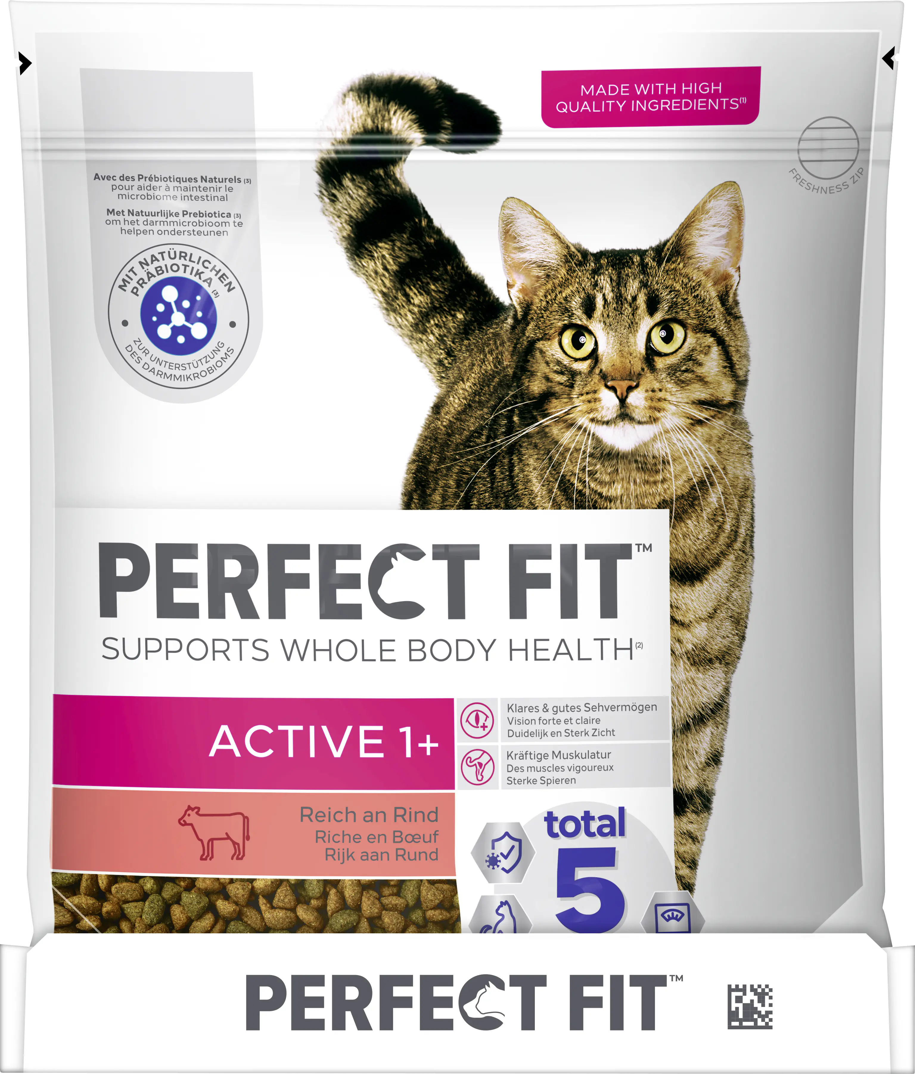 Perfect Fit Active 1+ Katzentrockenfutter Adult 1,4 kg Rind Perfect Fit Active 1+ Katzentrockenfutter Adult 1,4 kg Rind