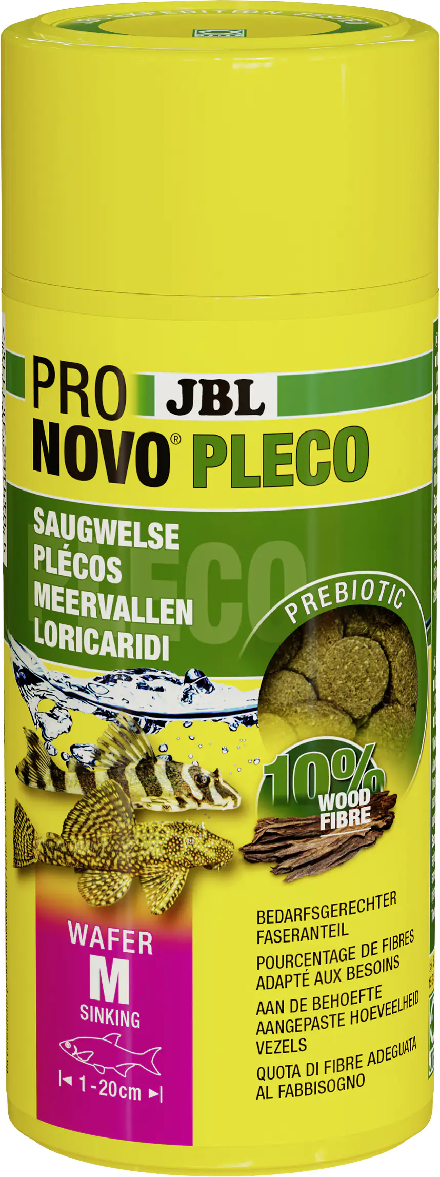 JBL Fischfutter Pronovo Pleco Wafer M Fischfuttertabletten 250 ml JBL Fischfutter Pronovo Pleco Wafer M Fischfuttertabletten 250 ml