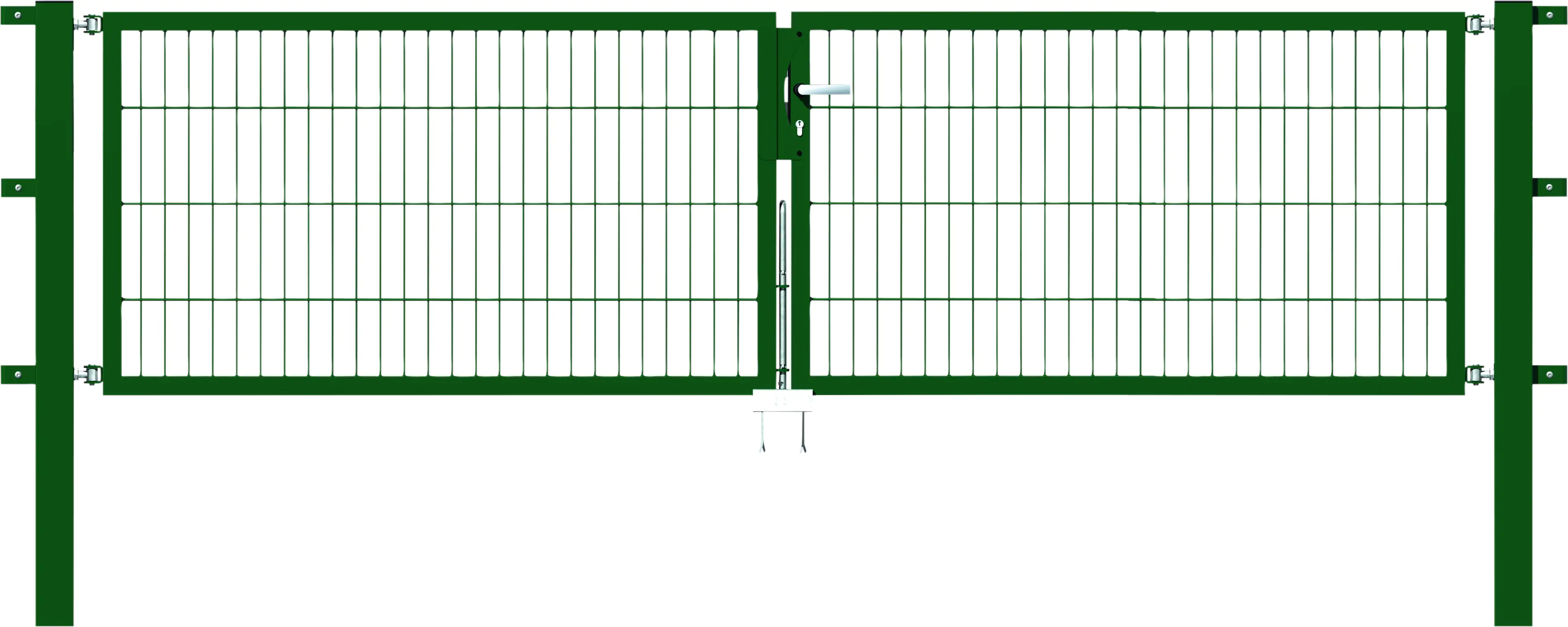 Alberts Stabgitter Doppeltor Flexo 300 x 80 cm 6/5/6 grün zE