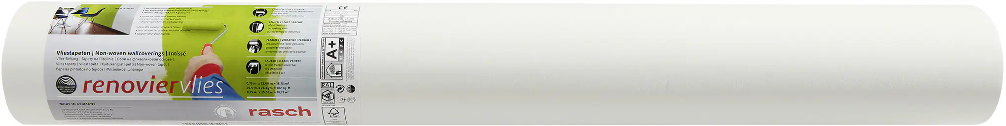 Rasch Makulaturvlies 658408 weiß 25 x 0,75 m