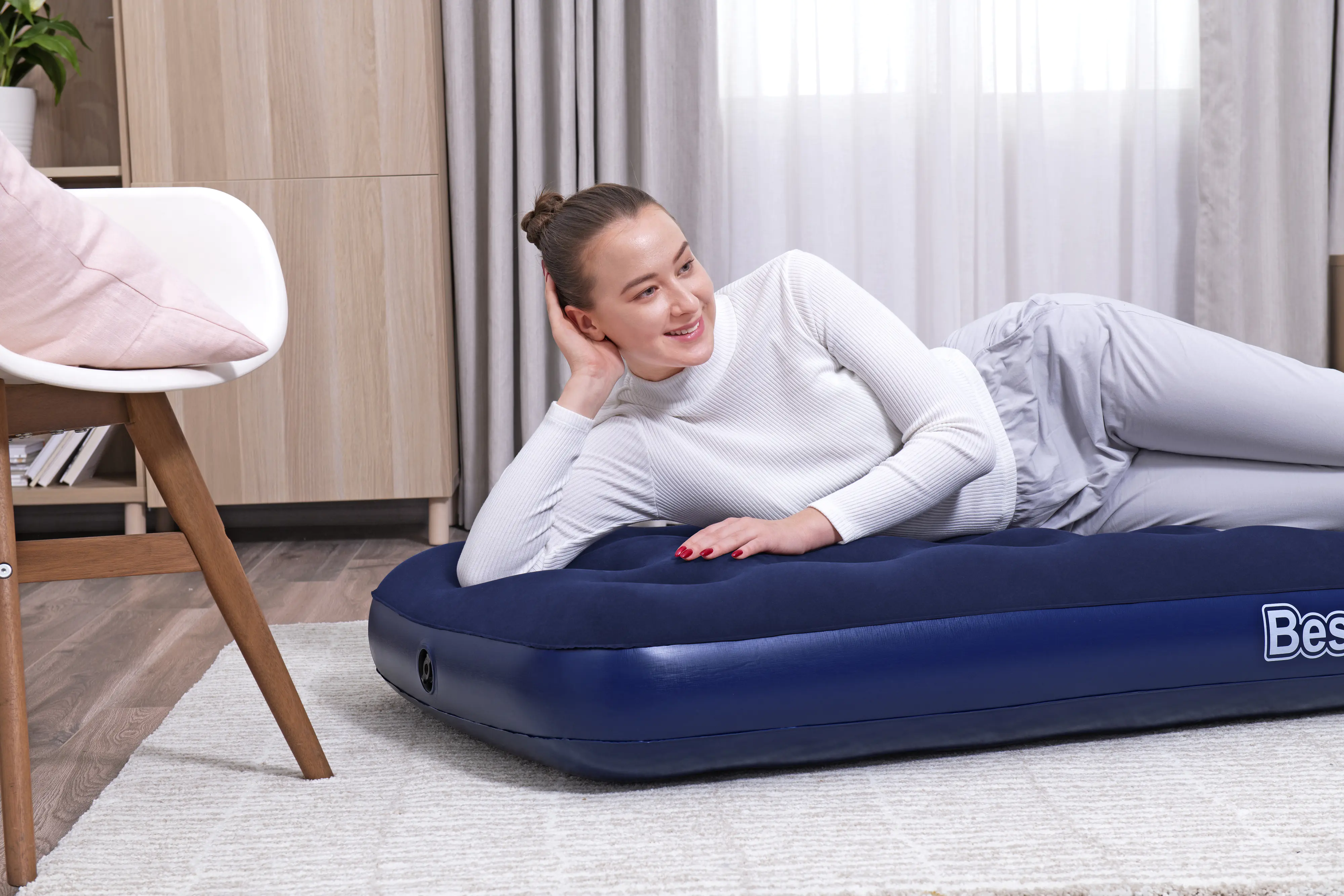 Bestway Luftbett dunkelblau 185 x 76 x 22 cm Bestway Luftbett dunkelblau 185 x 76 x 22 cm