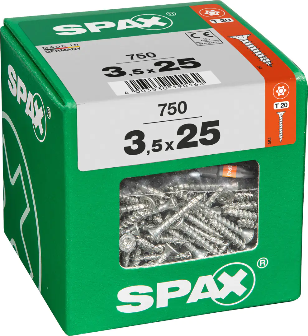 Spax Universalschrauben 3.5 x 25 mm TX 20 - 750 Stk.