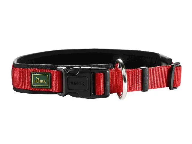 Hundehalsband Vario Plus Größe: L, rot/schwarz