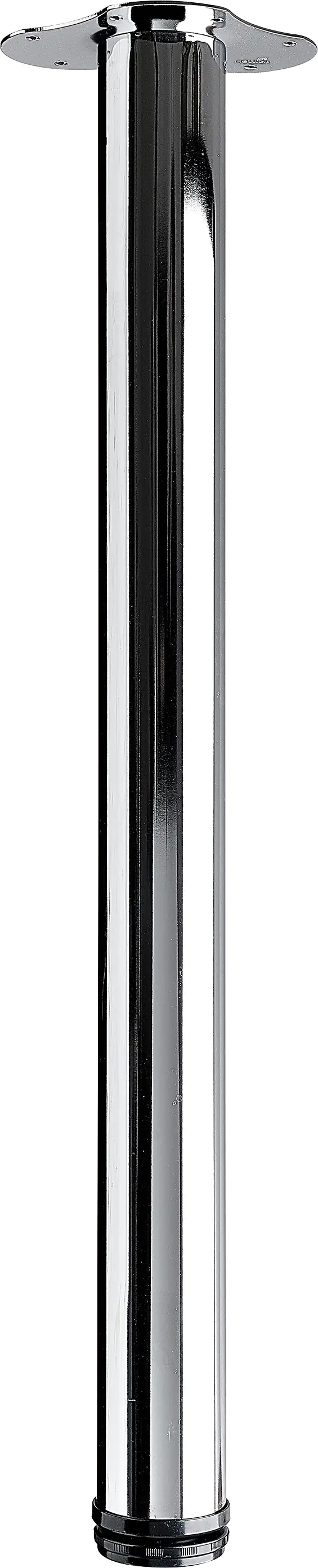 Hettich Tischbein 6,0 x 70 - 73 cm Stahl verchromt - 1 Stück