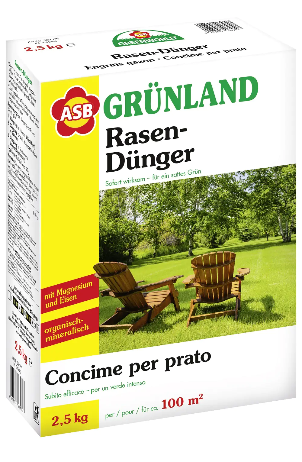 ASB Greenworld Spezial-Rasendünger 2,5 kg ASB Greenworld Spezial-Rasendünger 2,5 kg