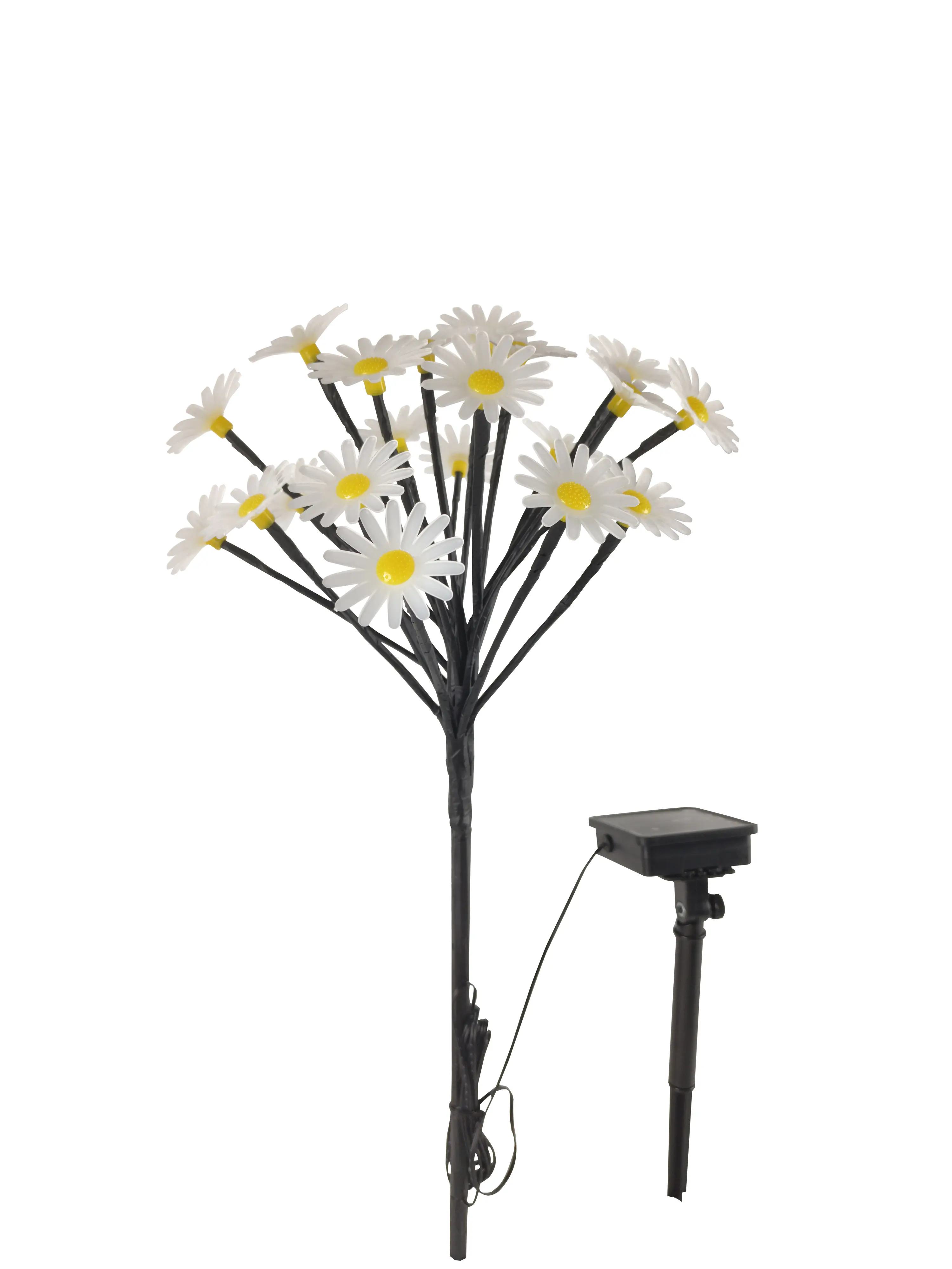 Dapo LED Solarstecker Gänseblümchen weiß