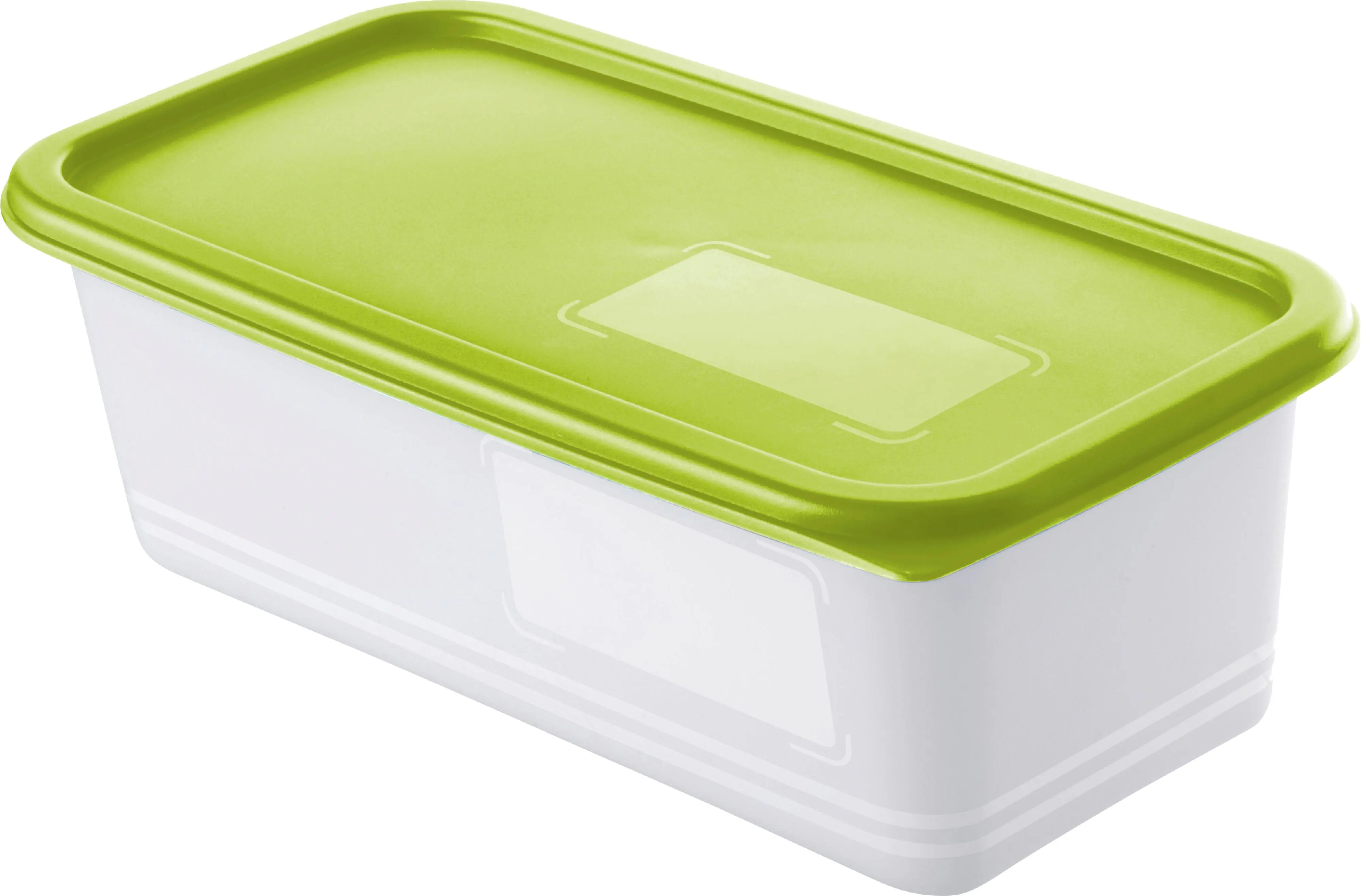 Rotho Gefrierdosen-Set Domino 3 x 1,2 l, 23,3 x 11,8 x 11,6 cm, grün