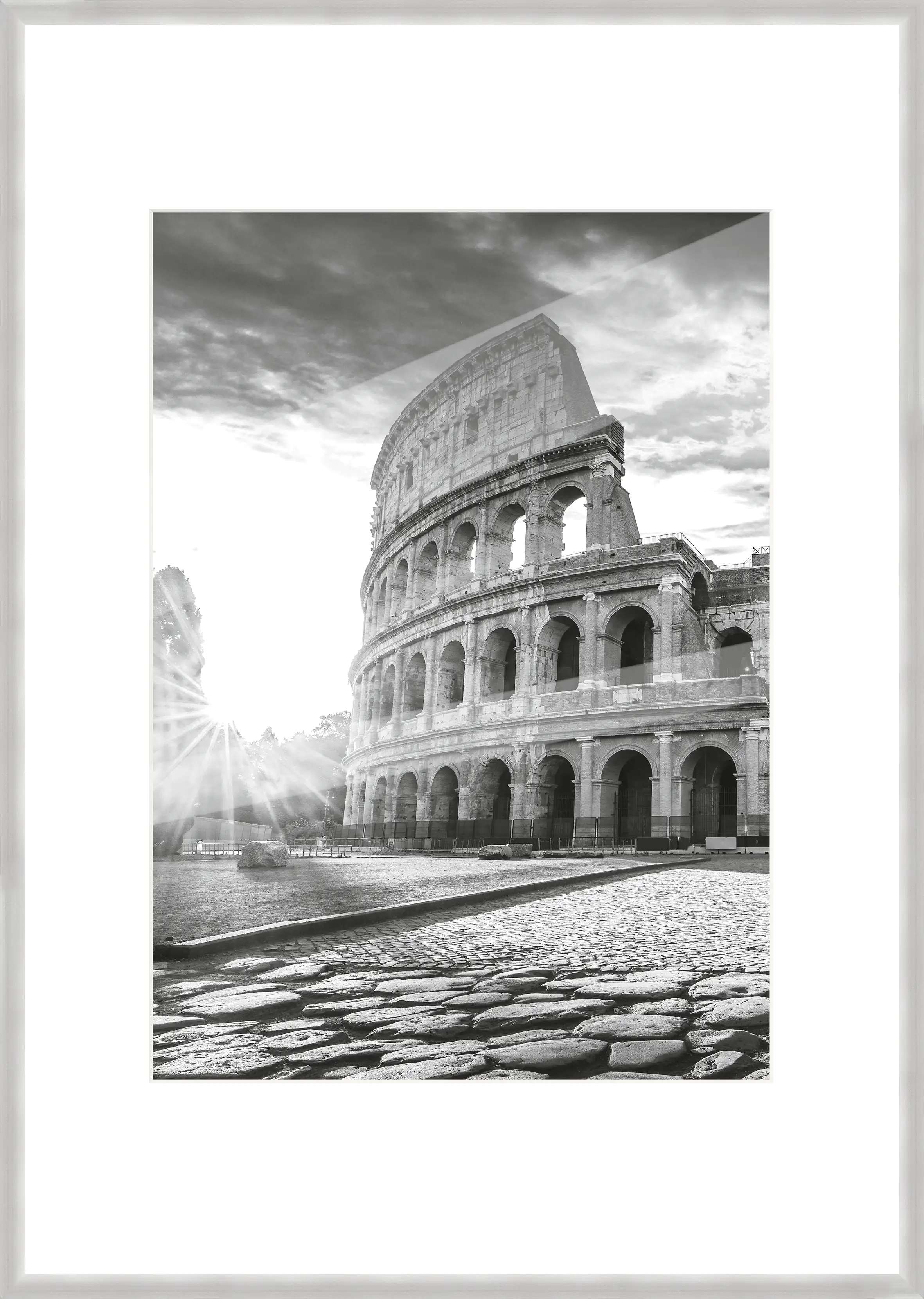 Alu Bilderrahmen Premium silber 70 x 100 cm