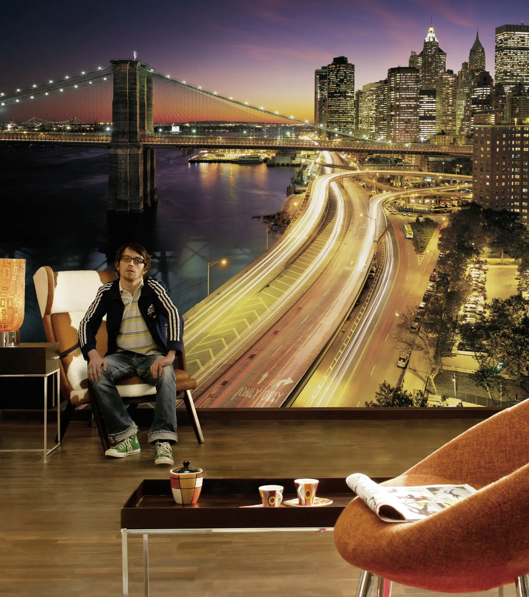 Komar Fototapete NYC Lights 368 x 254 cm 